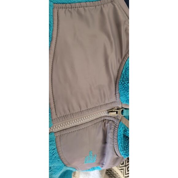 THE NORTH FACE Sherpa Fleece Full Zip Bomber Jacket Girls M 10/12 - Picture 6 of 6